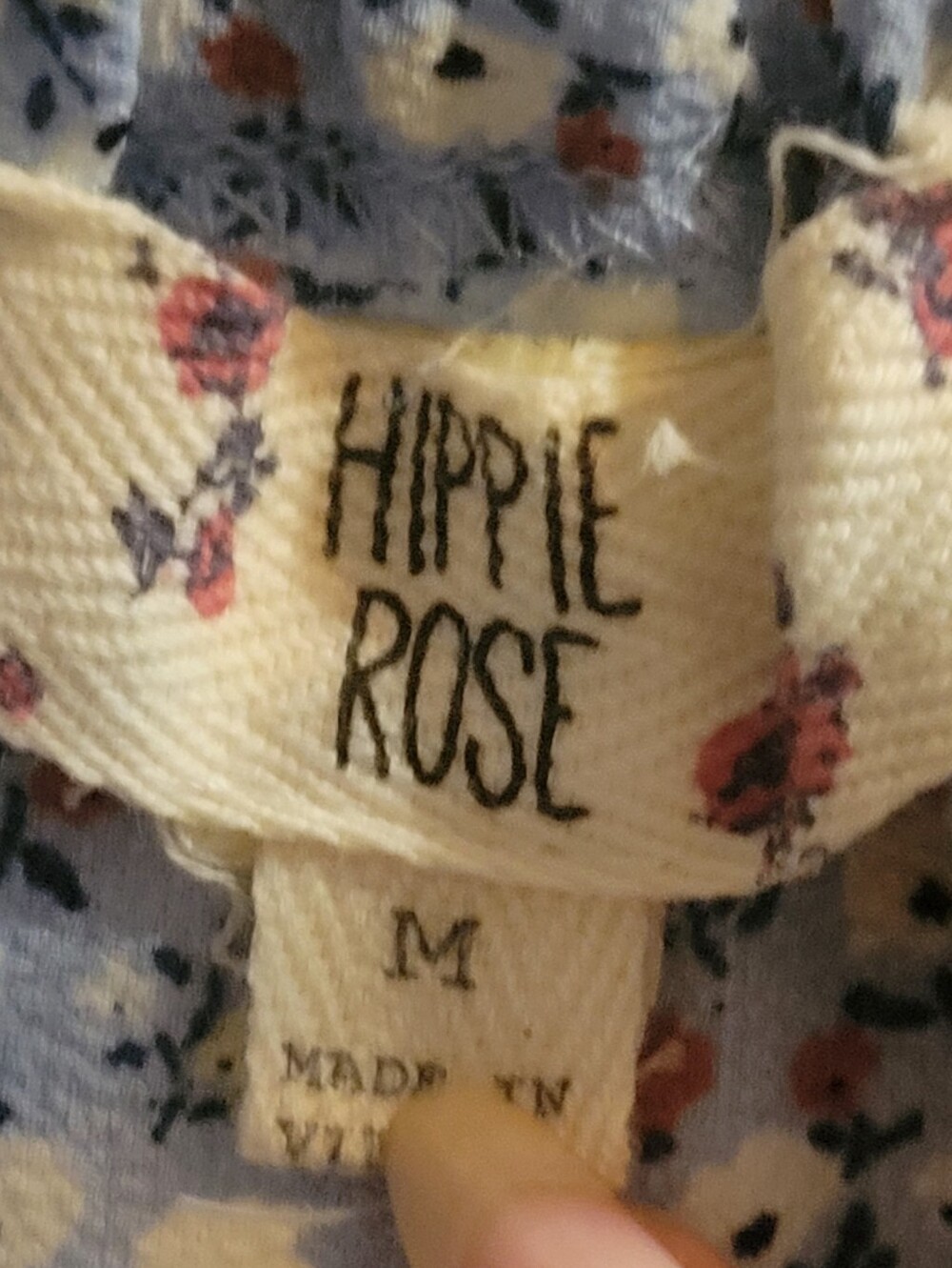Hippie Rose Light Blue Floral Spaghetti-Strap Camisole - Picture 2 of 2